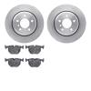 6502-31648 Brake Rotors w/5000 Advanced Brake Pads Kit, 2002-2006 BMW, Position: Rear - image 1