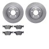6502-31654 Brake Rotors w/5000 Advanced Brake Pads Kit, 2004-2010 BMW, Position: Front - image 1