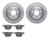 6502-31661 Brake Rotors w/5000 Advanced Brake Pads Kit, 2004-2010 BMW, Position: Rear - image 1