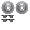 6502-31695 Brake Rotors w/5000 Advanced Brake Pads Kit, 2010-2014 BMW, Position: Rear - image 1