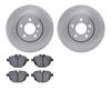 6502-31706 Brake Rotors w/5000 Advanced Brake Pads Kit, 2011-2018 BMW, Position: Rear - image 1