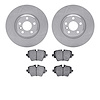 6502-31766 Brake Rotors w/5000 Advanced Brake Pads Kit, Fits Select Multiple Makes/Models, Position: Front