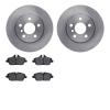 6502-32106 Brake Rotors w/5000 Advanced Brake Pads Kit, Fits Select Mini, Position: Front - image 1