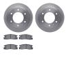 6502-37027 Brake Rotors w/5000 Advanced Brake Pads Kit, 1988-1995 GM, Position: Rear - image 1