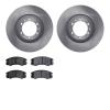 6502-37043 Brake Rotors w/5000 Advanced Brake Pads Kit, 1992-2002 Multiple Makes/Models, Position: Front - image 1