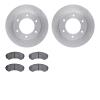 6502-37052 Brake Rotors w/5000 Advanced Brake Pads Kit, 2001-2004 Multiple Makes/Models, Position: Front - image 1