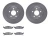 6502-39040 Brake Rotors w/5000 Advanced Brake Pads Kit, 1995-2000 Mopar, Position: Front - image 1
