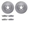 6502-39043 Brake Rotors w/5000 Advanced Brake Pads Kit, 1995-2000 Mopar, Position: Front - image 1