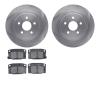 6502-39065 Brake Rotors w/5000 Advanced Brake Pads Kit, 1988-1989 GM, Position: Rear - image 1