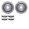 6502-39071 Brake Rotors w/5000 Advanced Brake Pads Kit, 1989-1995 Mopar, Position: Rear - image 1