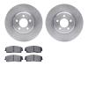 6502-39092 Brake Rotors w/5000 Advanced Brake Pads Kit, Fits Select Mopar, Position: Front - image 1