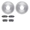 6502-39131 Brake Rotors w/5000 Advanced Brake Pads Kit, 2007-2017 Multiple Makes/Models, Position: Rear - image 1