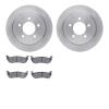 6502-39164 Brake Rotors w/5000 Advanced Brake Pads Kit, 2004-2008 Mopar, Position: Rear - image 1