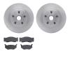 6502-40088 Brake Rotors w/5000 Advanced Brake Pads Kit, 1978-1981 Mopar, Position: Front - image 1