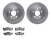 6502-40139 Brake Rotors w/5000 Advanced Brake Pads Kit, 1995-1999 Mopar, Position: Front - image 1