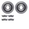 6502-40170 Brake Rotors w/5000 Advanced Brake Pads Kit, 2000-2004 Mopar, Position: Front - image 1