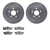 6502-40175 Brake Rotors w/5000 Advanced Brake Pads Kit, 2000-2005 Mopar, Position: Front - image 1