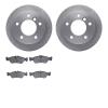 6502-40247 Brake Rotors w/5000 Advanced Brake Pads Kit, 2002-2006 Multiple Makes/Models, Position: Rear - image 1