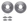 6502-40261 Brake Rotors w/5000 Advanced Brake Pads Kit, 2002-2006 Multiple Makes/Models, Position: Front - image 1