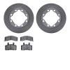 6502-40288 Brake Rotors w/5000 Advanced Brake Pads Kit, 1988-2000 Multiple Makes/Models, Position: Front - image 1