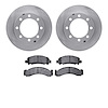 6502-40306 Brake Rotors w/5000 Advanced Brake Pads Kit, 1977-1993 Multiple Makes/Models, Position: Front - image 1