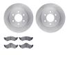 6502-40392 Brake Rotors w/5000 Advanced Brake Pads Kit, 2000-2002 Mopar, Position: Front - image 1