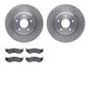 6502-40462 Brake Rotors w/5000 Advanced Brake Pads Kit, 2003-2008 Mopar, Position: Rear - image 1