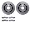 6502-40465 Brake Rotors w/5000 Advanced Brake Pads Kit, 2004-2004 Mopar, Position: Front - image 1