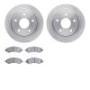 6502-40471 Brake Rotors w/5000 Advanced Brake Pads Kit, 2005-2010 Multiple Makes/Models, Position: Front - image 1