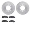 6502-40493 Brake Rotors w/5000 Advanced Brake Pads Kit, Fits Select Mopar, Position: Front - image 1