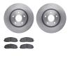 6502-40498 Brake Rotors w/5000 Advanced Brake Pads Kit, Fits Select Multiple Makes/Models, Position: Front - image 1