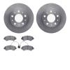 6502-40504 Brake Rotors w/5000 Advanced Brake Pads Kit, Fits Select Mopar, Position: Front - image 1