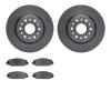 6502-40531 Brake Rotors w/5000 Advanced Brake Pads Kit, Fits Select Mopar, Position: Front - image 1