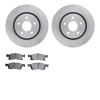 6502-42065 Brake Rotors w/5000 Advanced Brake Pads Kit, Fits Select Mopar, Position: Front - image 1