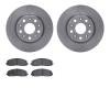 6502-42091 Brake Rotors w/5000 Advanced Brake Pads Kit, Fits Select Mopar, Position: Front - image 1