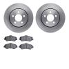 6502-42142 Brake Rotors w/5000 Advanced Brake Pads Kit, 2007-2012 Mopar, Position: Front - image 1