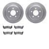 6502-42161 Brake Rotors w/5000 Advanced Brake Pads Kit, 1995-1998 Mopar, Position: Rear - image 1