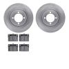6502-43010 Brake Rotors w/5000 Advanced Brake Pads Kit, 1974-1987 Multiple Makes/Models, Position: Front - image 1