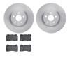 6502-45125 Brake Rotors w/5000 Advanced Brake Pads Kit, 2012-2013 GM, Position: Front - image 1