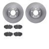 6502-46061 Brake Rotors w/5000 Advanced Brake Pads Kit, 1997-2001 GM, Position: Front - image 1