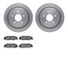 6502-46089 Brake Rotors w/5000 Advanced Brake Pads Kit, 1997-2013 GM, Position: Rear - image 1