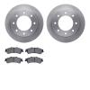 6502-46098 Brake Rotors w/5000 Advanced Brake Pads Kit, 2000-2011 GM, Position: Rear - image 1