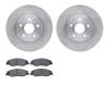 6502-46183 Brake Rotors w/5000 Advanced Brake Pads Kit, 2008-2014 GM, Position: Front - image 1