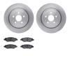 6502-46188 Brake Rotors w/5000 Advanced Brake Pads Kit, 2008-2014 GM, Position: Rear - image 1