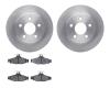 6502-47158 Brake Rotors w/5000 Advanced Brake Pads Kit, 1993-1997 GM, Position: Rear - image 1