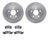 6502-47163 Brake Rotors w/5000 Advanced Brake Pads Kit, 1994-1997 GM, Position: Front - image 1