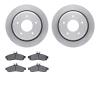6502-47170 Brake Rotors w/5000 Advanced Brake Pads Kit, 1994-1996 GM, Position: Rear - image 1