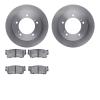 6502-47274 Brake Rotors w/5000 Advanced Brake Pads Kit, 1989-1998 GM, Position: Front - image 1