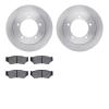 6502-47284 Brake Rotors w/5000 Advanced Brake Pads Kit, 1999-2004 Multiple Makes/Models, Position: Front - image 1