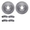 6502-47302 Brake Rotors w/5000 Advanced Brake Pads Kit, 2002-2007 GM, Position: Front - image 1